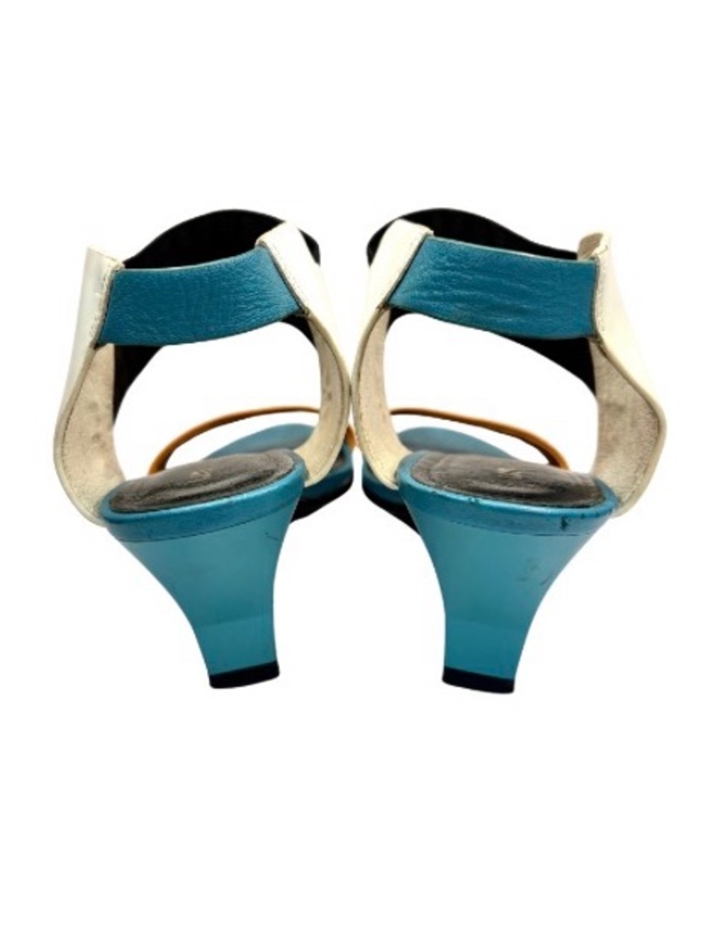 United Nude Colorblock Leather Heeled Sandals | 38 - Picture 7 of 10